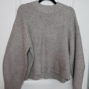 H&M Ribbed Knit Mockneck Sweater